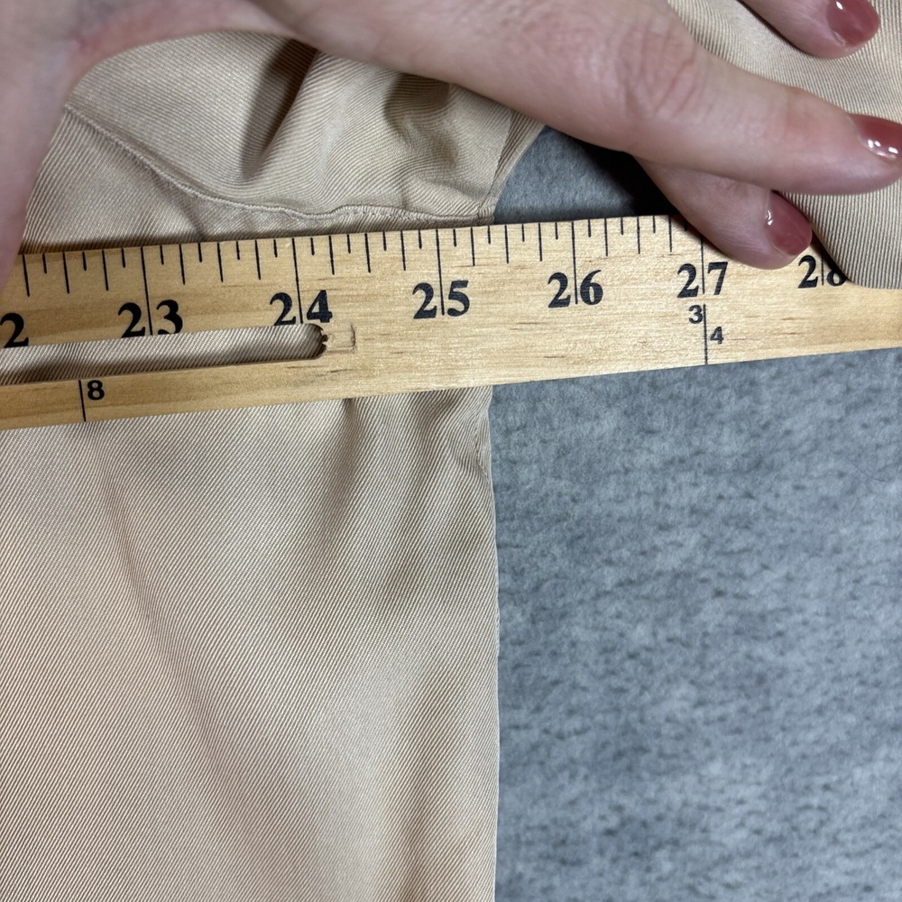Vintage Liz & Me Silk Shirt Smock 1X P Big Pockets Beige Lagenlook Button Top - Picture 11 of 16